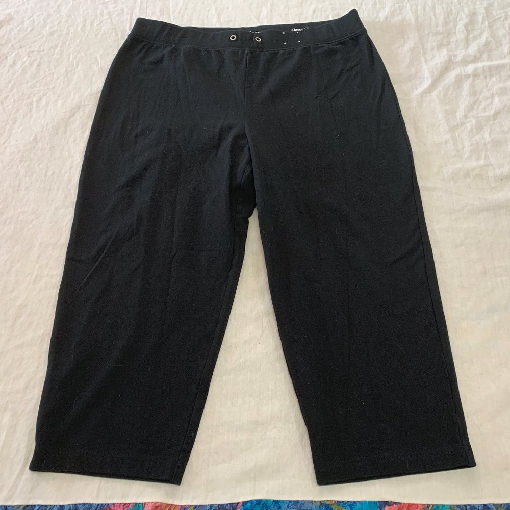 🦚🦚🦚 CROFT BARROW WOMENS STRETCH CLASSIC FIT STRAIGHT LEG CAPRIS PANTS SIZE…🦚